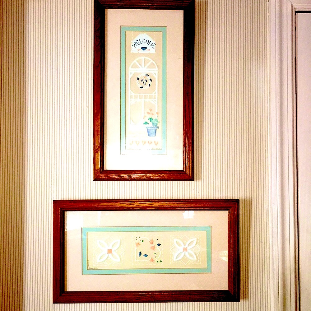 2 folk art embossings